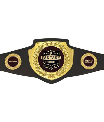 PERSONALIZED Fantasy Football Bright Gold Championship Belt